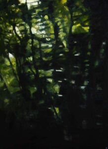 THE HEDGEROW by Diana Hand Oil on canvas 1200 x 900 mm Unframed price £800.00
