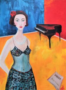 "Claudette's Piano Lesson" by Arden Rose