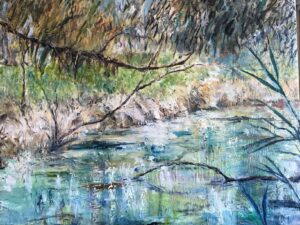 'Murray River Contemplations' 102 x 122cm oil on linen