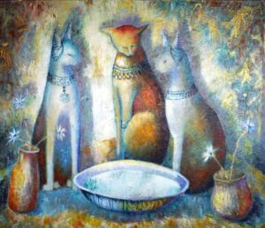 Blue Cats and Milk by Sibyl MacKenzie