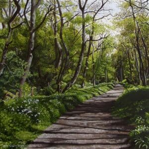 'Path to Beckhole' Woodland original painting