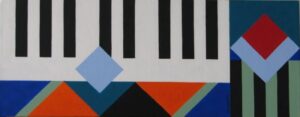 Abstract with Piano Keys